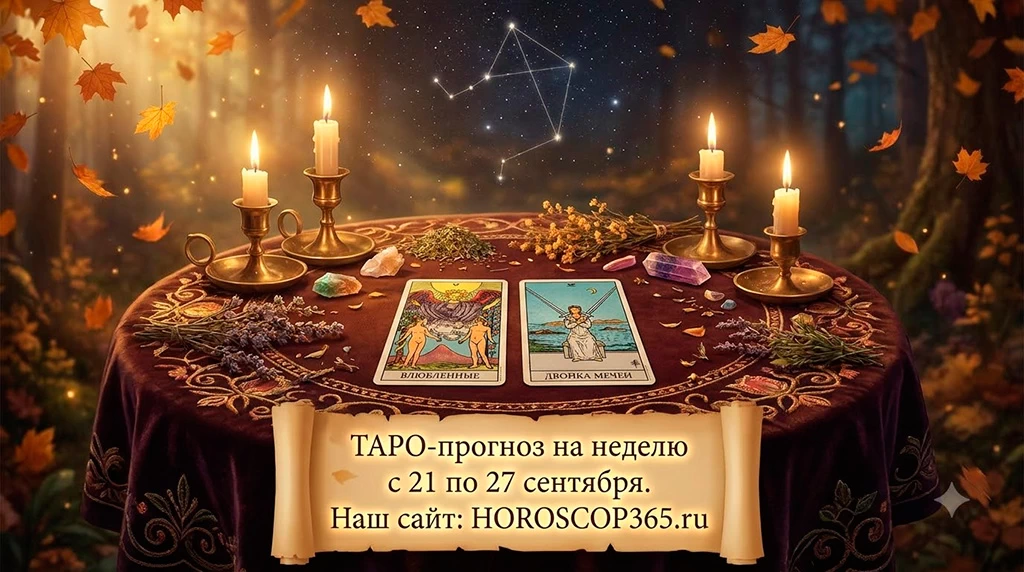 ТАРО-прогноз на неделю с 21 по 27 сентября