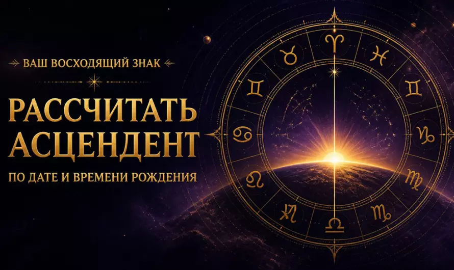 Асцендент онлайн — рассчитать по дате и времени рождения