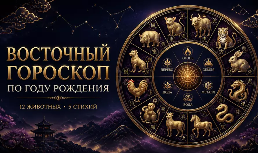 Восточный гороскоп по году рождения — определить знак