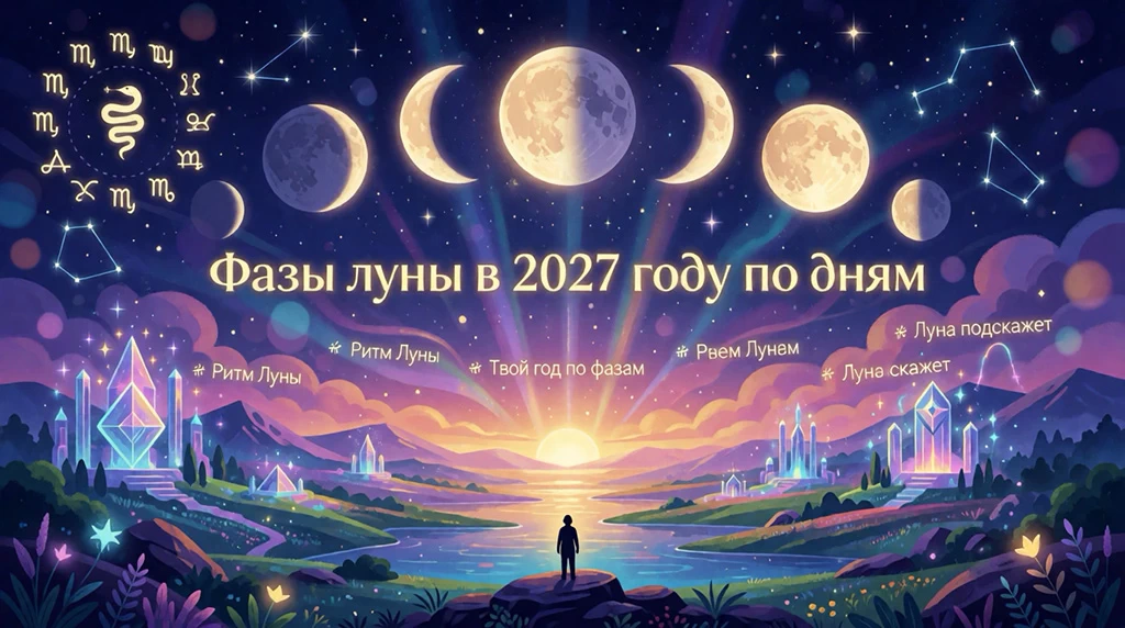 Фазы луны в 2027 году по дням Фазы луны в 2027 году по дням