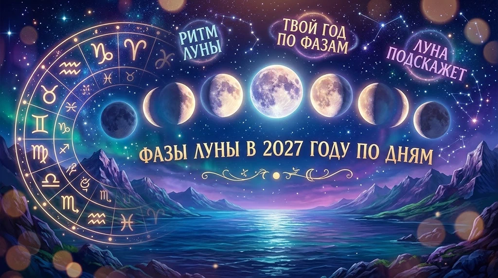 Фазы луны в 2027 году по дням