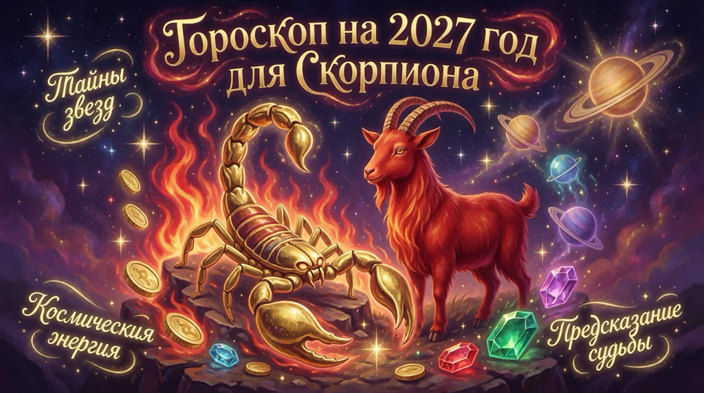 Гороскоп на 2027 год для Скорпиона Гороскоп на 2027 год для Скорпиона