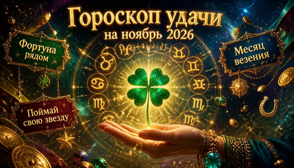 Гороскоп удачи на ноябрь 2026