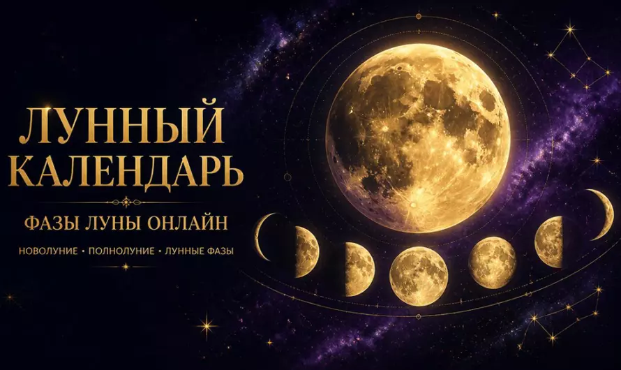 Лунный календарь онлайн на каждый день — фазы Луны
