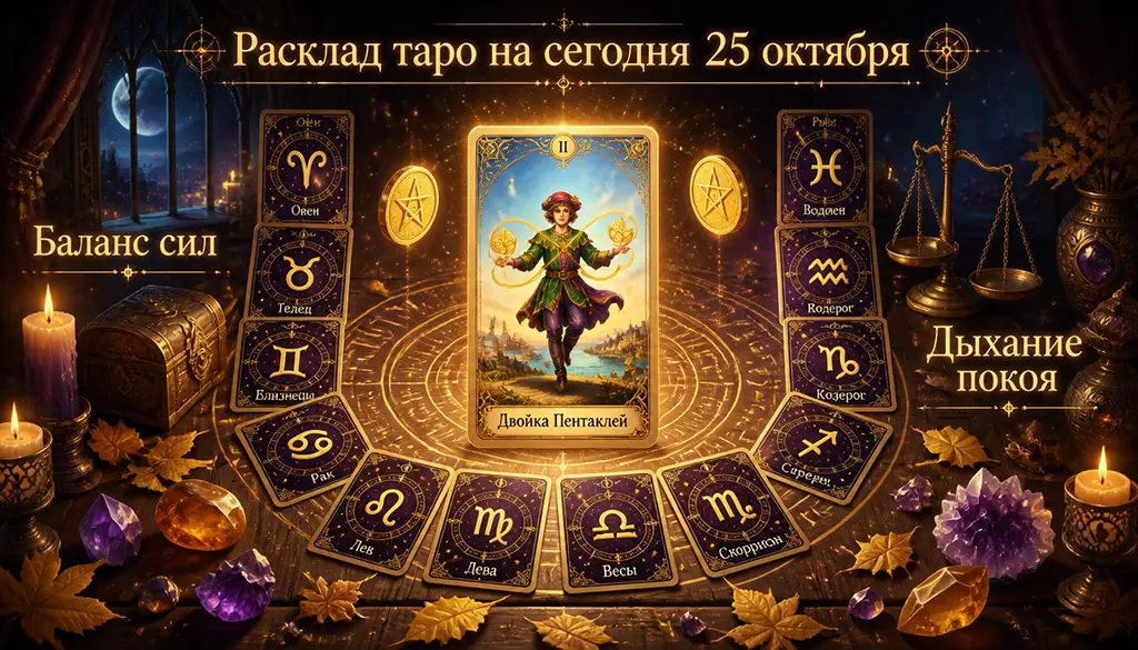 Расклад Таро на сегодня 25 октября
