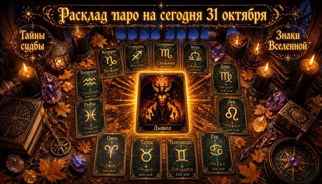 Расклад Таро на сегодня 31 октября