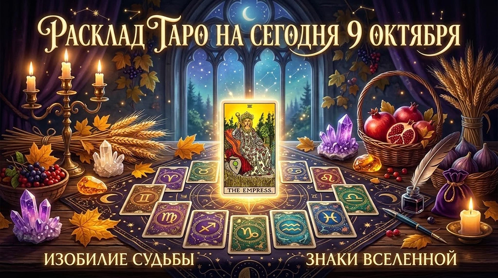 Расклад Таро на сегодня 9 октября