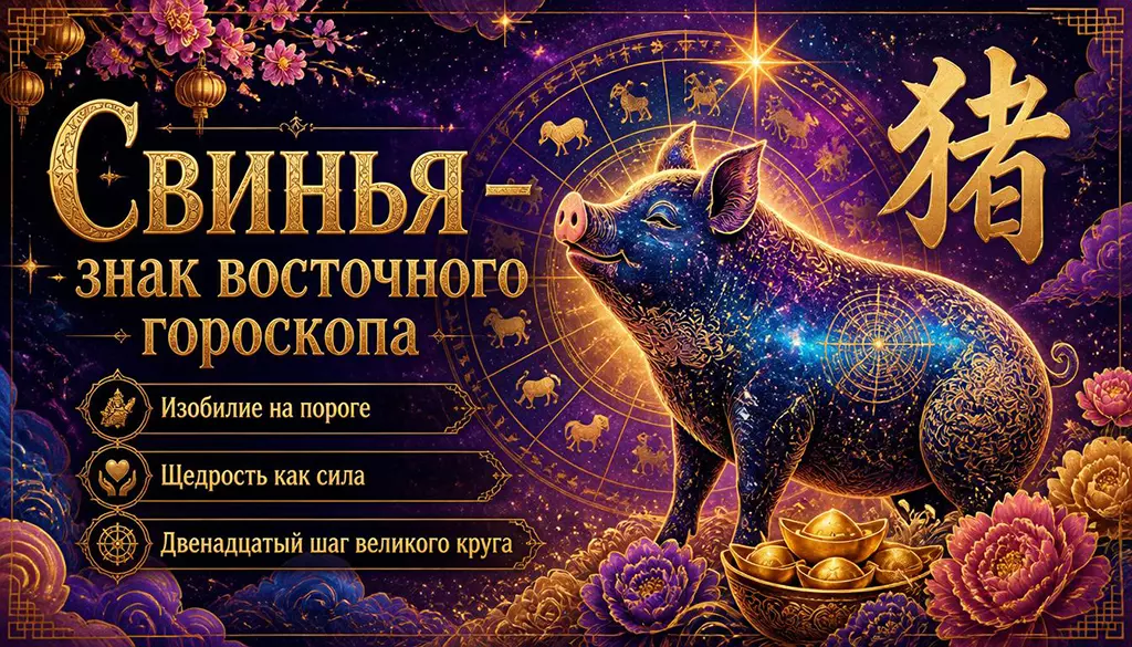 Свинья — знак восточного гороскопа