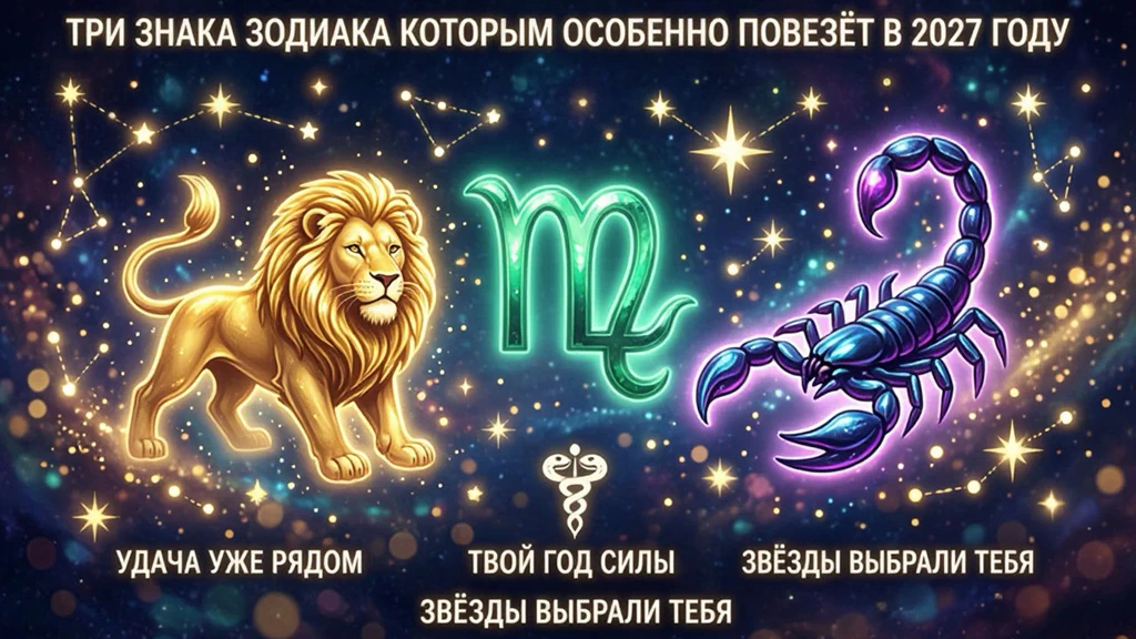 Три знака Зодиака, которым особенно повезёт в 2027 году
